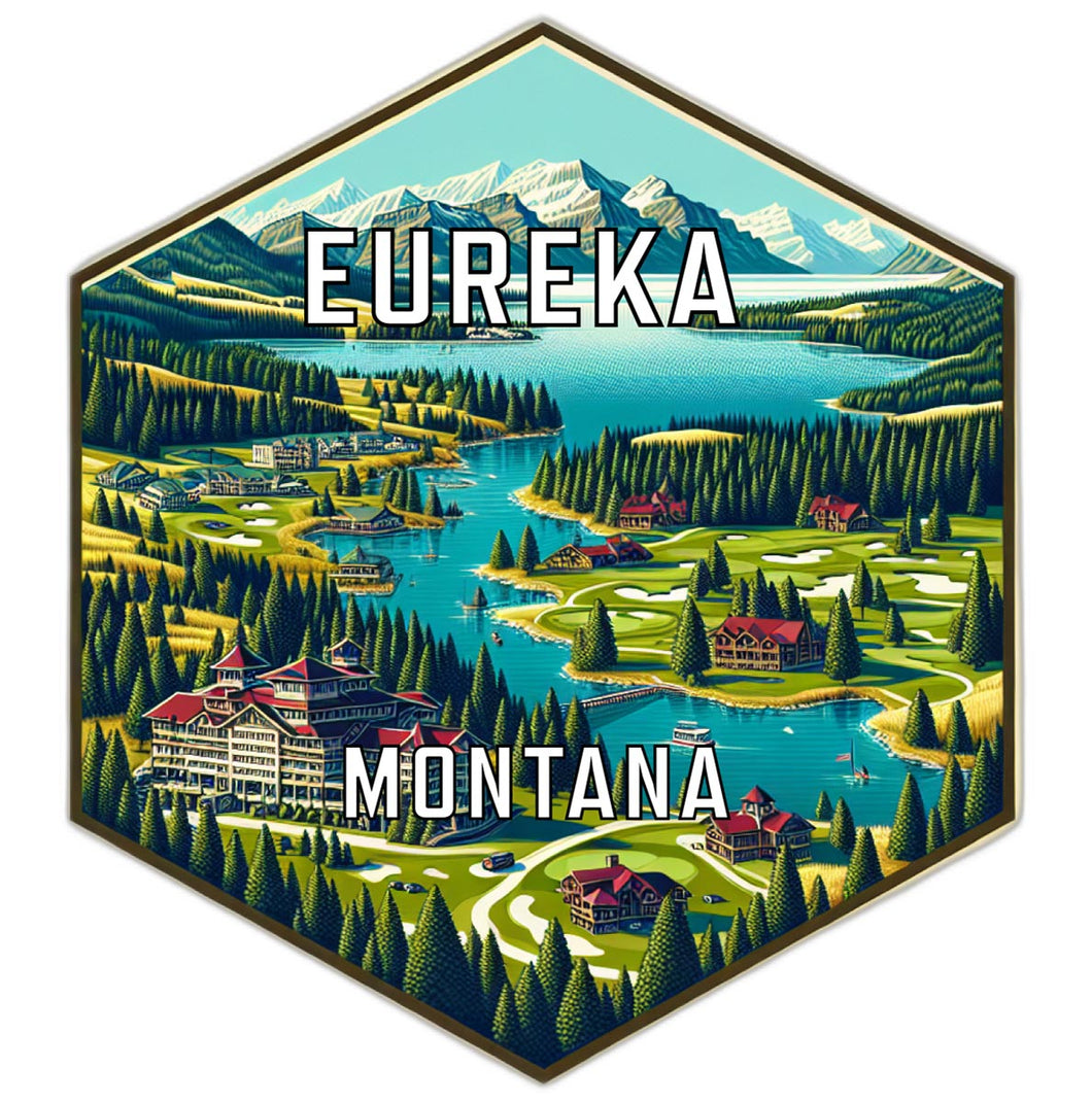 Eureka Montana Travel Destination Souvenir Vinyl Decal Sticker 2-Inch