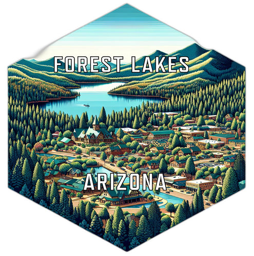 Forest Lakes Arizona Travel Destination Souvenir Vinyl Decal Sticker 2-Inch