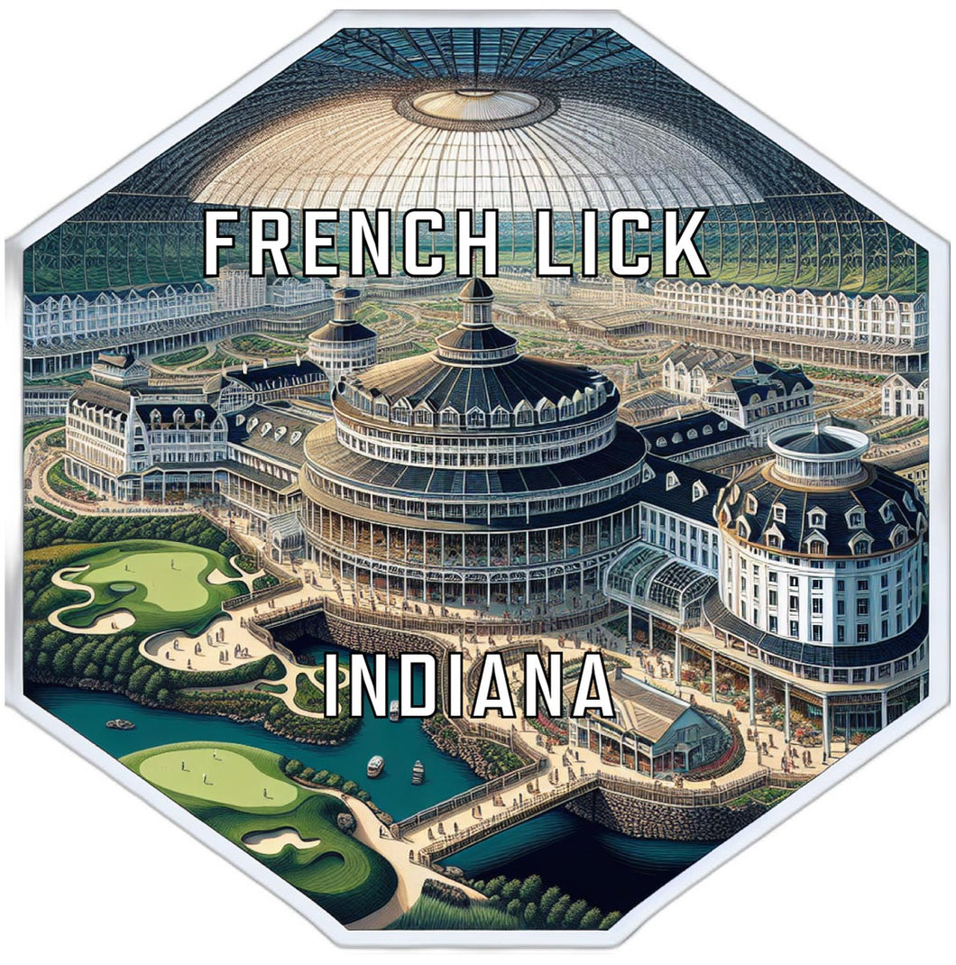 French Lick Indiana Travel Destination Souvenir Vinyl Decal Sticker 6-Inch