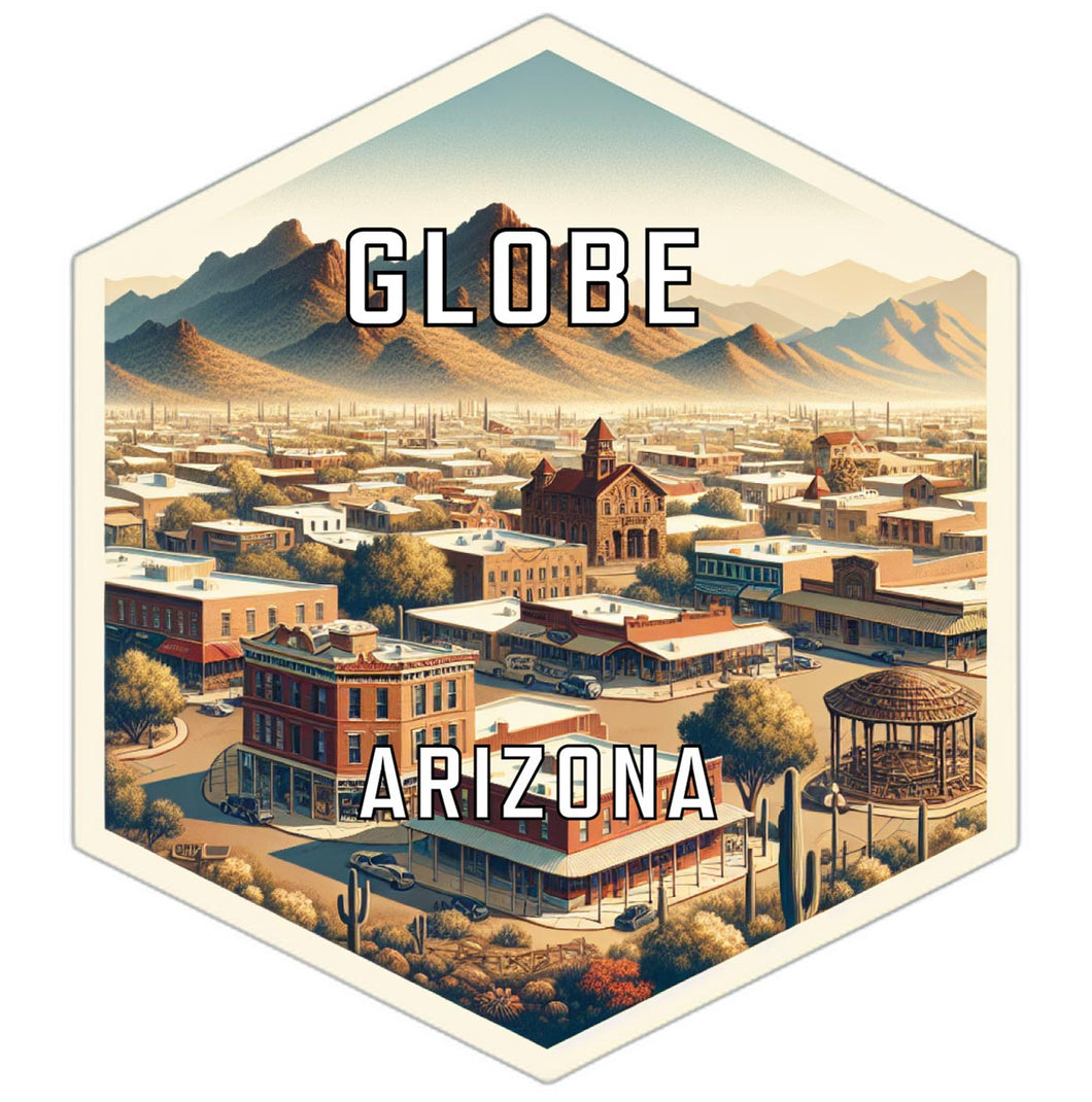 Globe Arizona Travel Destination Souvenir Vinyl Decal Sticker 2-Inch