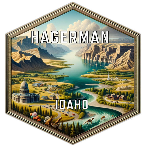 Hagerman Idaho Travel Destination Souvenir Vinyl Decal Sticker 4-Inch