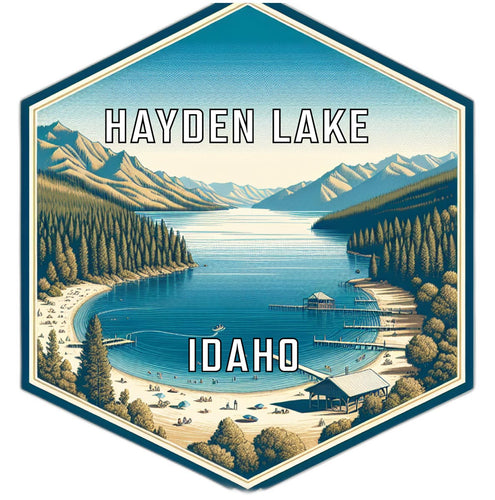 Hayden Lake Idaho Travel Destination Souvenir Vinyl Decal Sticker 6-Inch