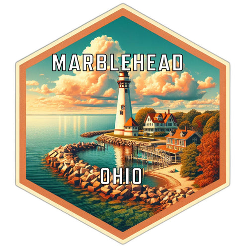 Marblehead Ohio Travel Destination Souvenir Vinyl Decal Sticker 4-Inch