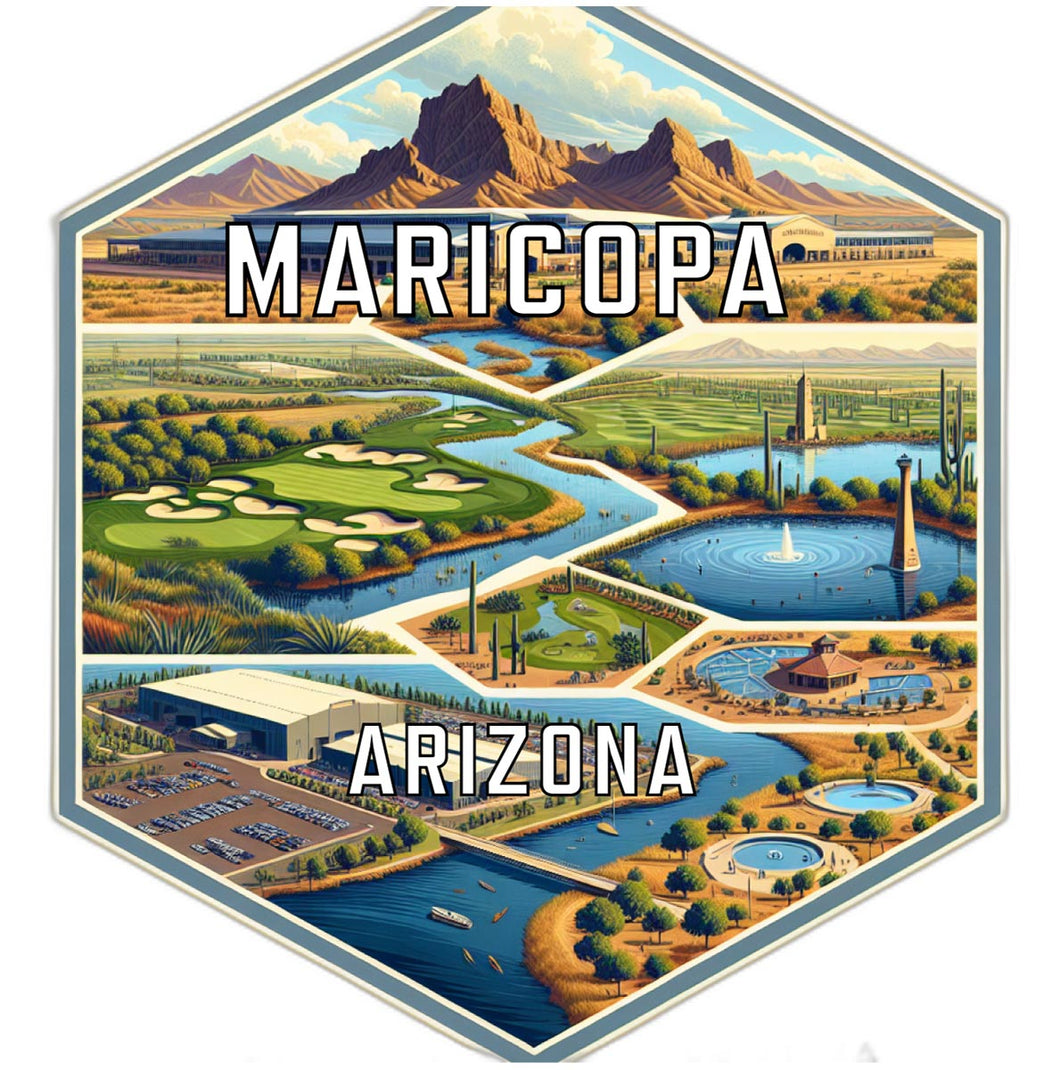 Maricopa Arizona Travel Destination Souvenir Vinyl Decal Sticker 2-Inch