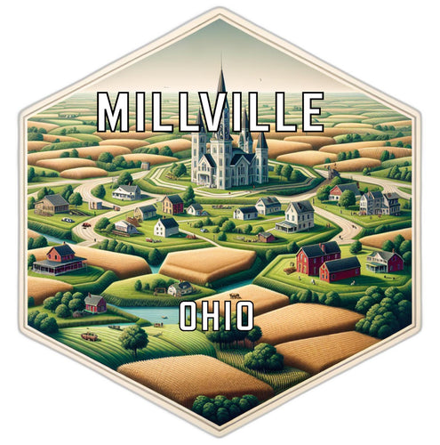 Millville Ohio Travel Destination Souvenir Vinyl Decal Sticker 2-Inch