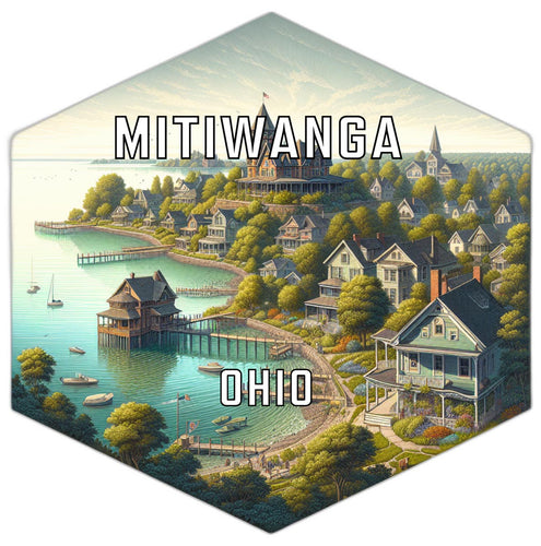 Mitiwanga Ohio Travel Destination Souvenir Vinyl Decal Sticker 2-Inch