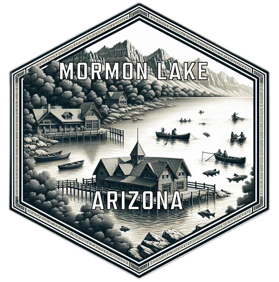 Mormon Lake Arizona Travel Destination Souvenir Vinyl Decal Sticker 6-Inch