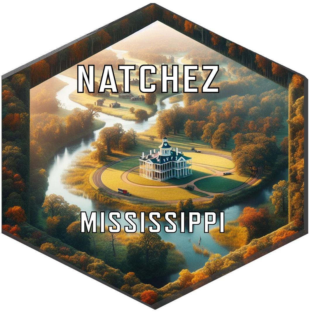 Natchez Mississippi Travel Destination Souvenir Vinyl Decal Sticker 2-Inch