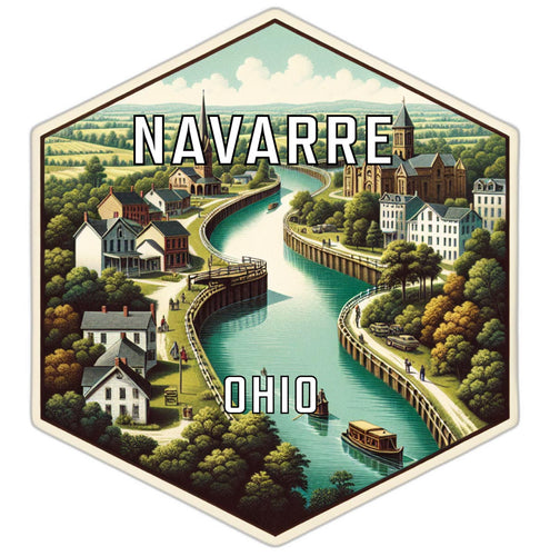 Navarre Ohio Travel Destination Souvenir Vinyl Decal Sticker 2-Inch