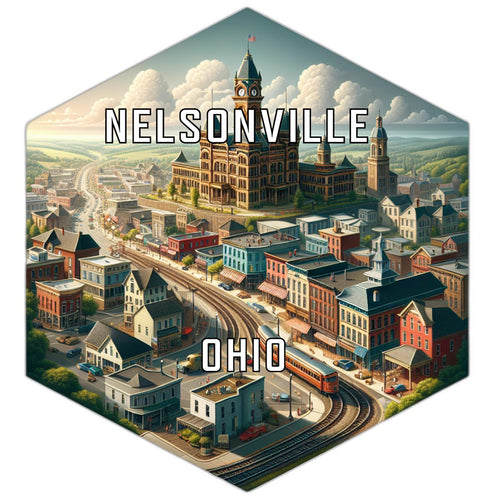 Nelsonville Ohio Travel Destination Souvenir Vinyl Decal Sticker 6-Inch