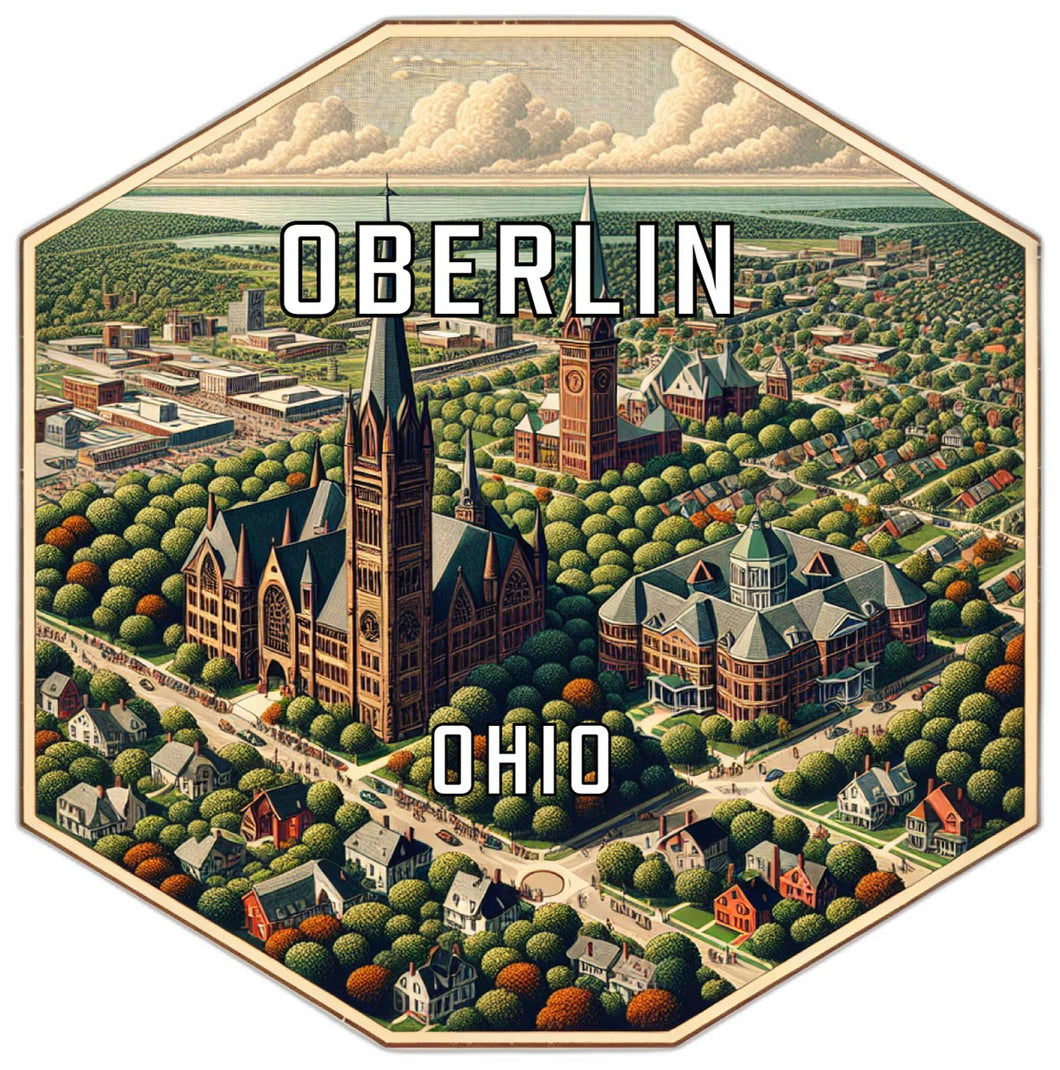 Oberlin Ohio Travel Destination Souvenir Vinyl Decal Sticker 2-Inch