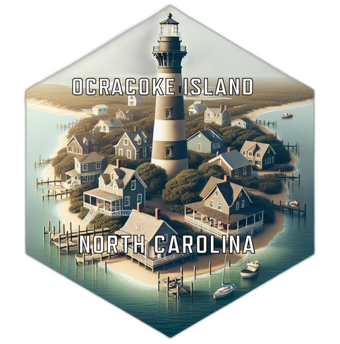 Ocracoke Island North Carolina Travel Destination Souvenir Vinyl Decal Sticker 2-Inch