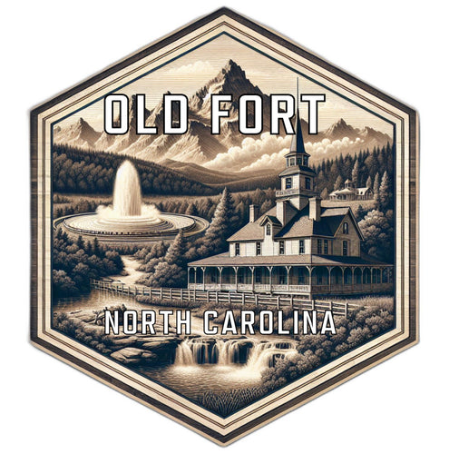 Old Fort North Carolina Travel Destination Souvenir Vinyl Decal Sticker 2-Inch