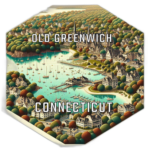 Old Greenwich Connecticut Travel Destination Souvenir Vinyl Decal Sticker 2-Inch