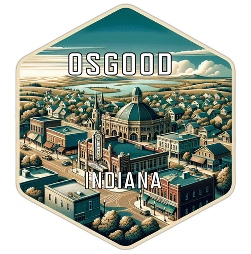 Osgood Indiana Travel Destination Souvenir Vinyl Decal Sticker 6-Inch