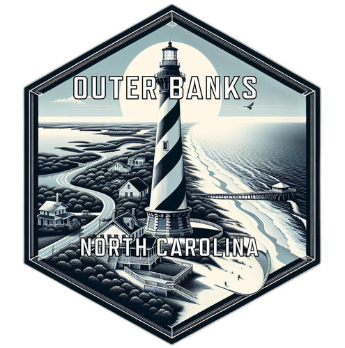 Outer Banks North Carolina Travel Destination Souvenir Vinyl Decal Sticker 2-Inch