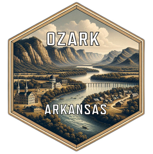 Ozark Arkansas Travel Destination Souvenir Vinyl Decal Sticker 6-Inch