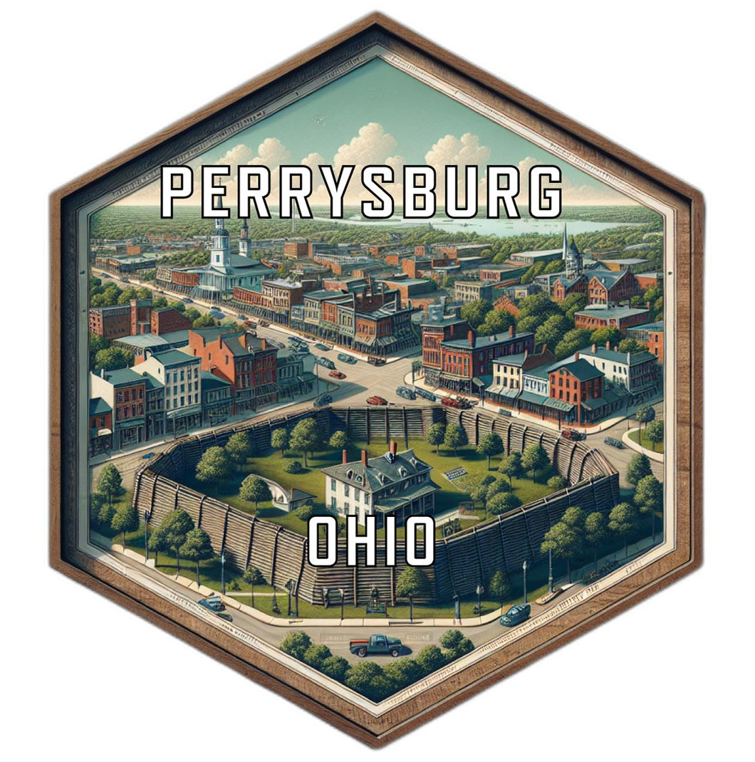 Perrysburg Ohio Travel Destination Souvenir Vinyl Decal Sticker 2-Inch