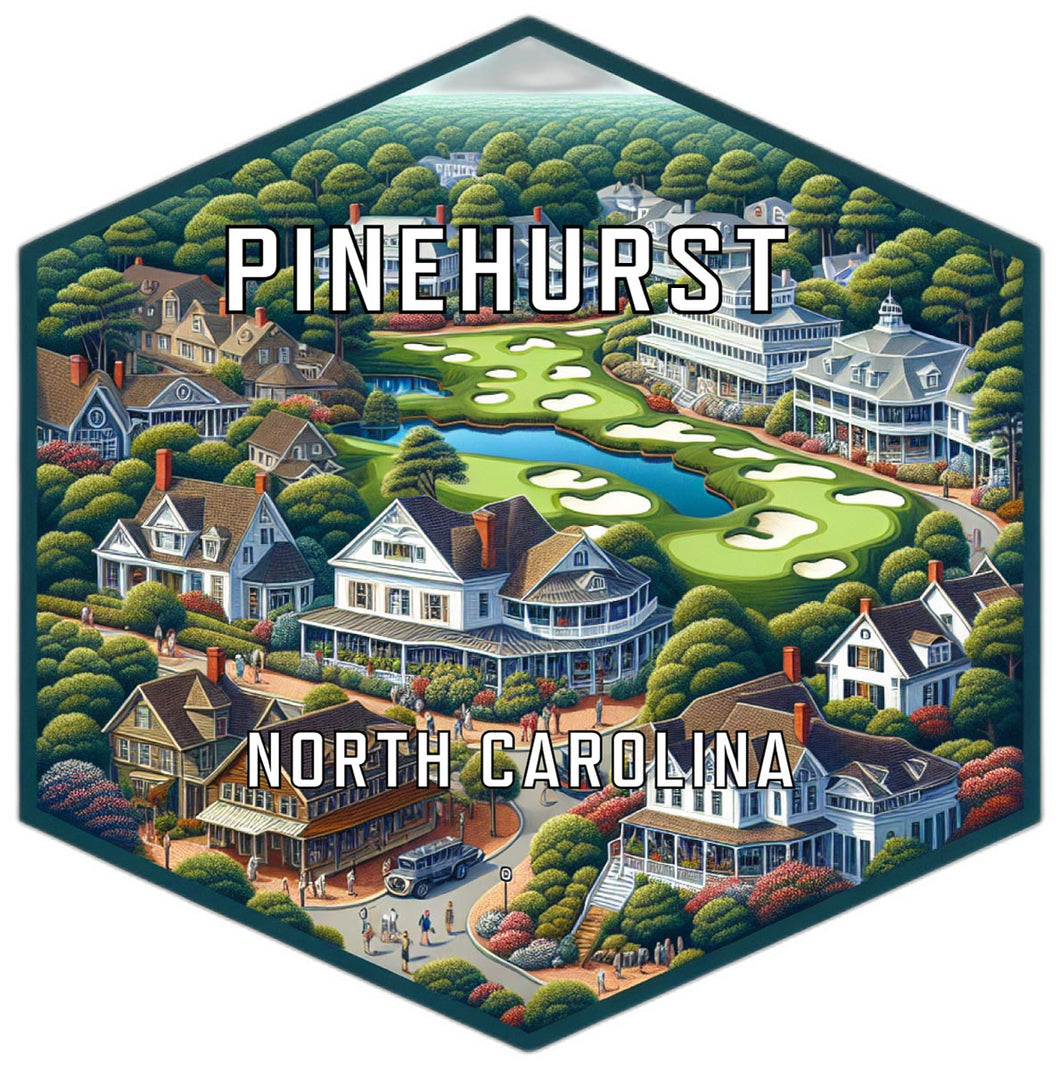 Pinehurst North Carolina Travel Destination Souvenir Vinyl Decal Sticker 2-Inch