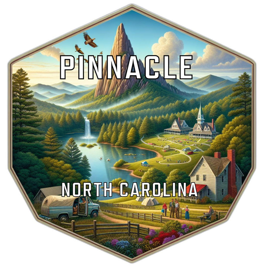 Pinnacle North Carolina Travel Destination Souvenir Vinyl Decal Sticker 6-Inch