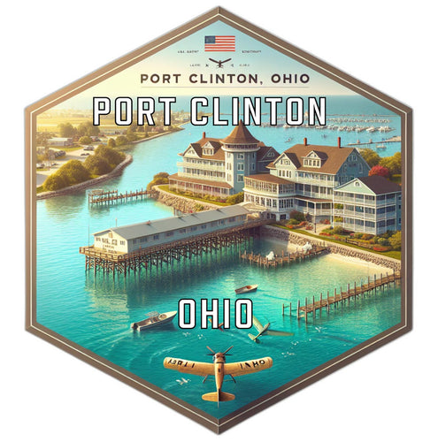 Port Clinton Ohio Travel Destination Souvenir Vinyl Decal Sticker 4-Inch