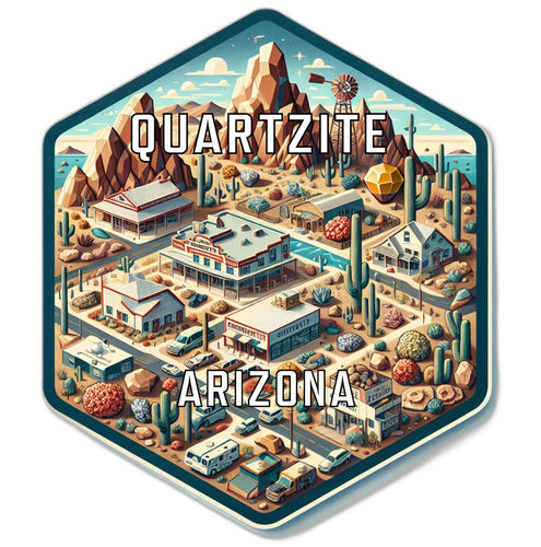 Quartzite Arizona Travel Destination Souvenir Vinyl Decal Sticker 2-Inch