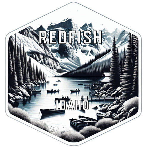 Redfish Idaho Travel Destination Souvenir Vinyl Decal Sticker 6-Inch