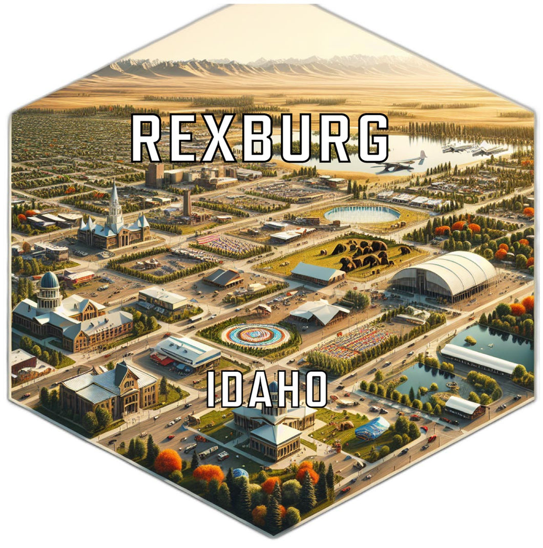 Rexburg Idaho Travel Destination Souvenir Vinyl Decal Sticker 6-Inch