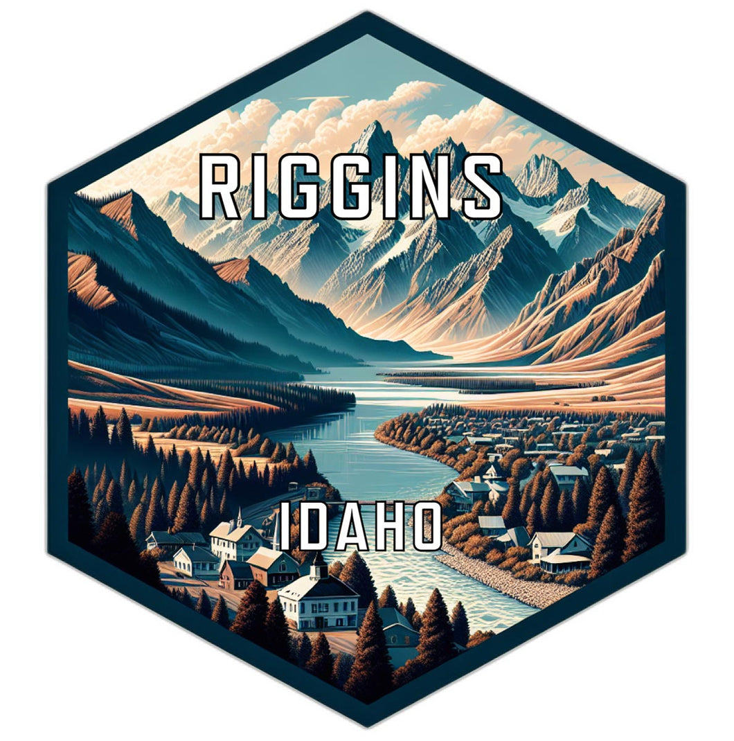 Riggins Idaho Travel Destination Souvenir Vinyl Decal Sticker 2-Inch