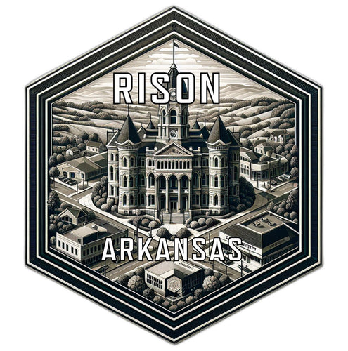 Rison Arkansas Travel Destination Souvenir Vinyl Decal Sticker 2-Inch