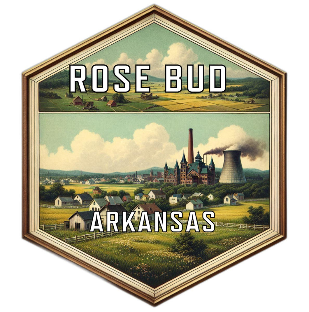 Rose Bud Arkansas Travel Destination Souvenir Vinyl Decal Sticker 4-Inch