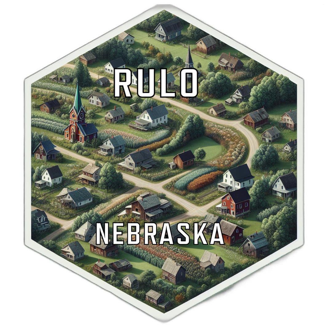 Rulo Nebraska Travel Destination Souvenir Vinyl Decal Sticker 2-Inch