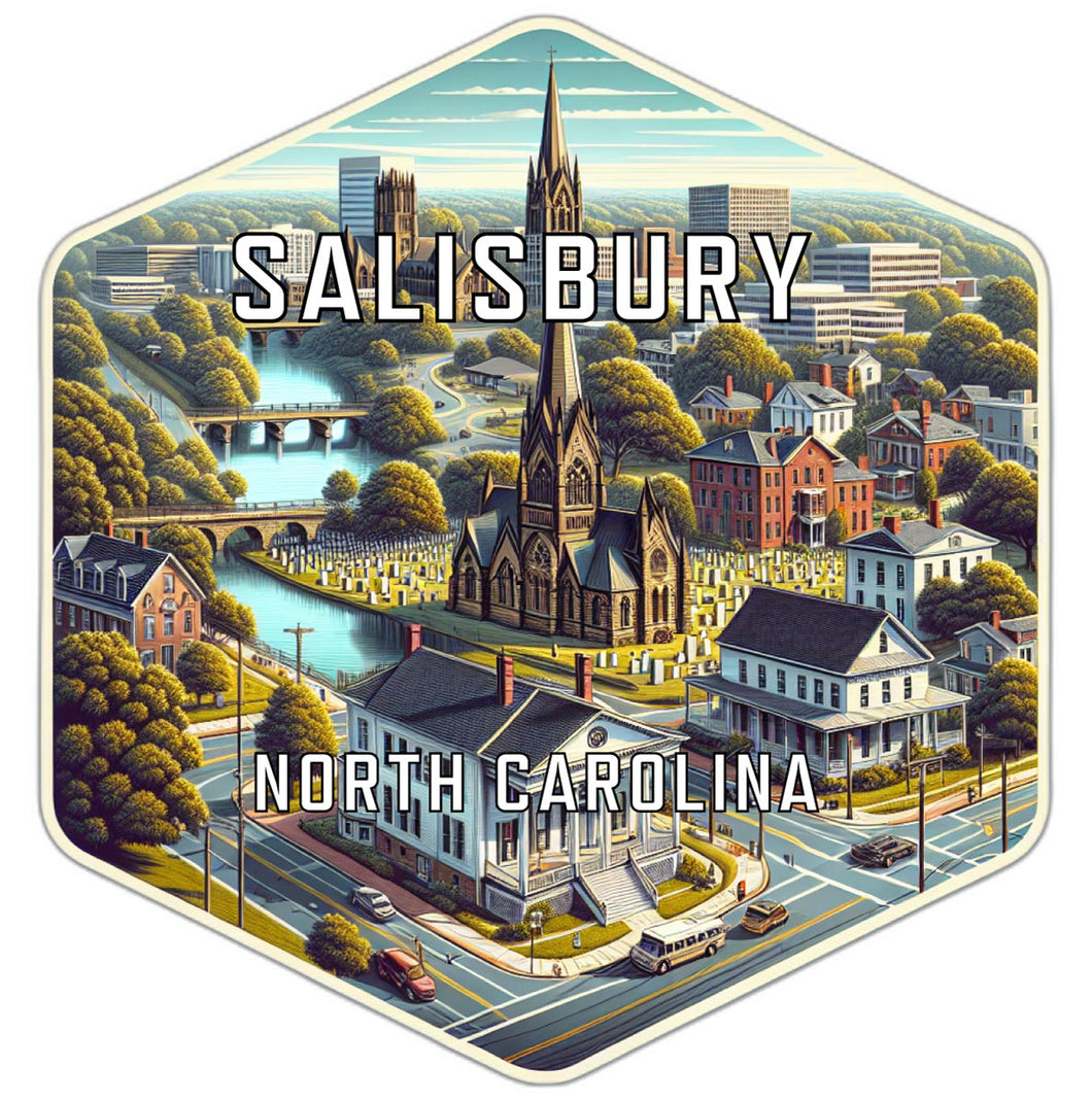 Salisbury North Carolina Travel Destination Souvenir Vinyl Decal Sticker 6-Inch