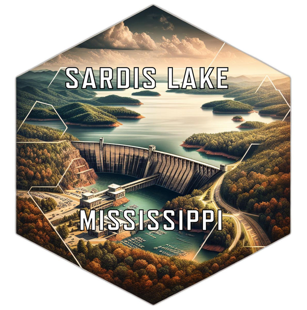 Sardis Lake Mississippi Travel Destination Souvenir Vinyl Decal Sticker 2-Inch