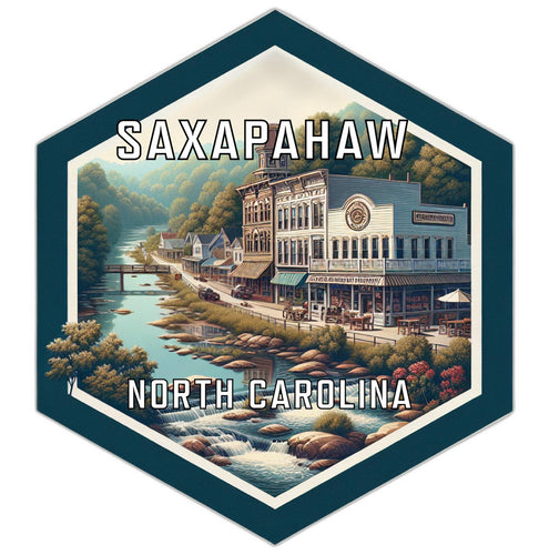 Saxapahaw North Carolina Travel Destination Souvenir Vinyl Decal Sticker 2-Inch