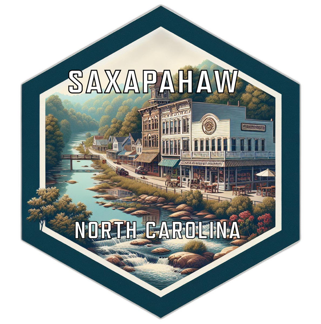 Saxapahaw North Carolina Travel Destination Souvenir Vinyl Decal Sticker 2-Inch