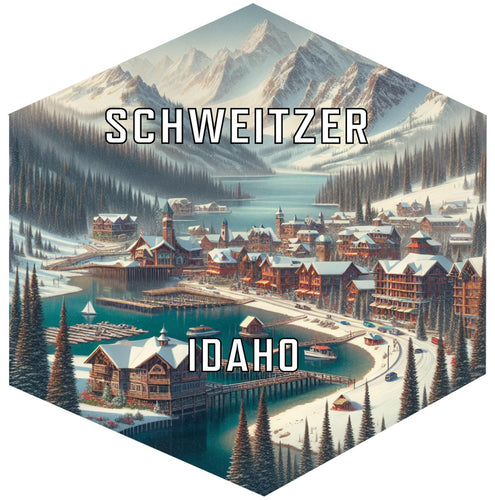 Schweitzer Idaho Travel Destination Souvenir Vinyl Decal Sticker 2-Inch