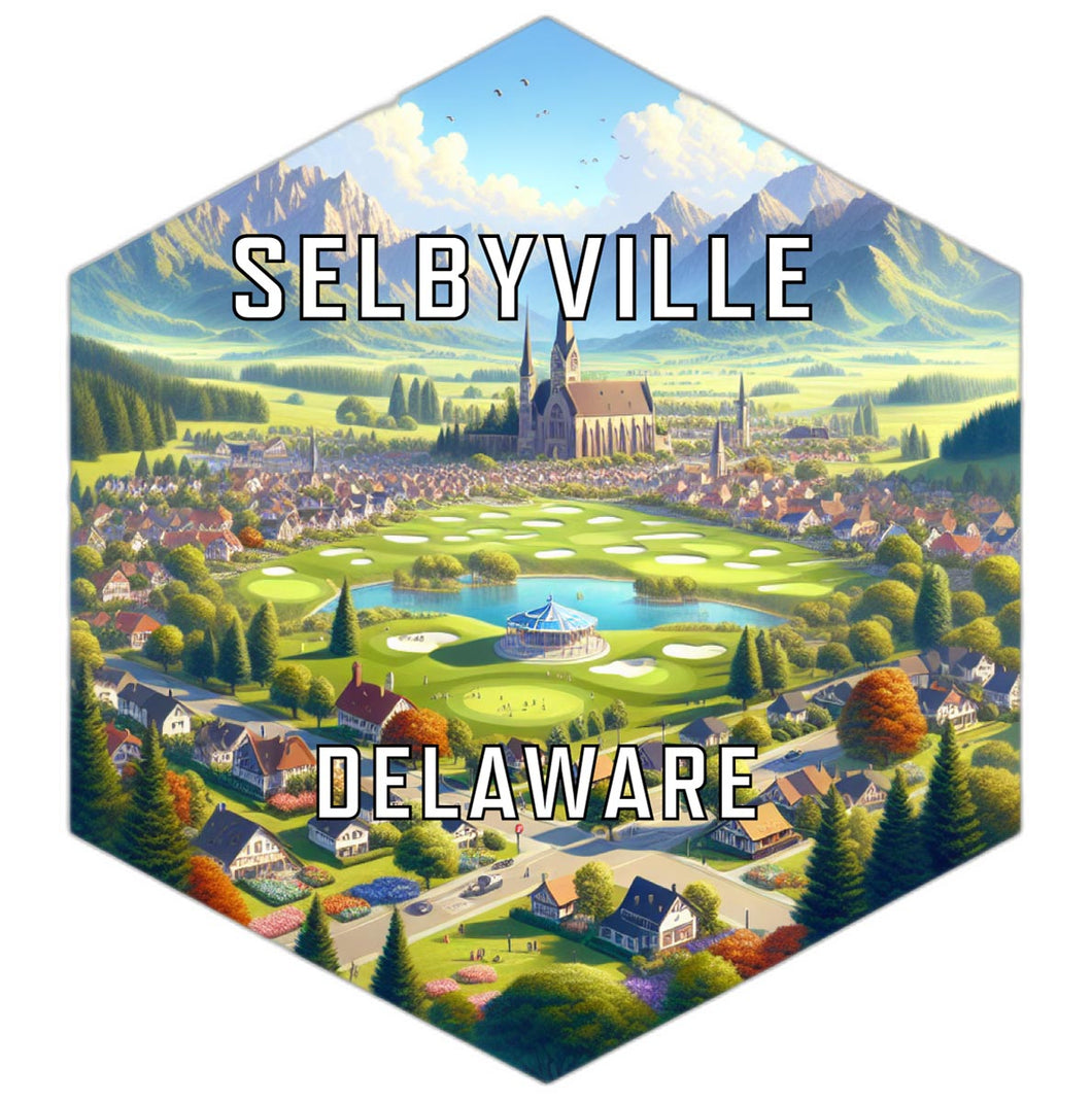 Selbyville Delaware Travel Destination Souvenir Vinyl Decal Sticker 6-Inch