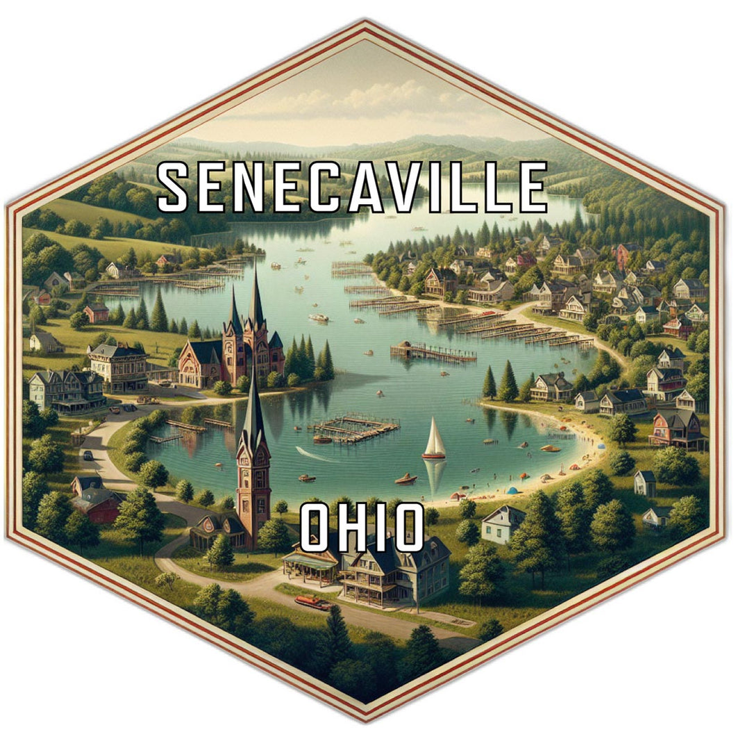 Senecaville Ohio Travel Destination Souvenir Vinyl Decal Sticker 2-Inch