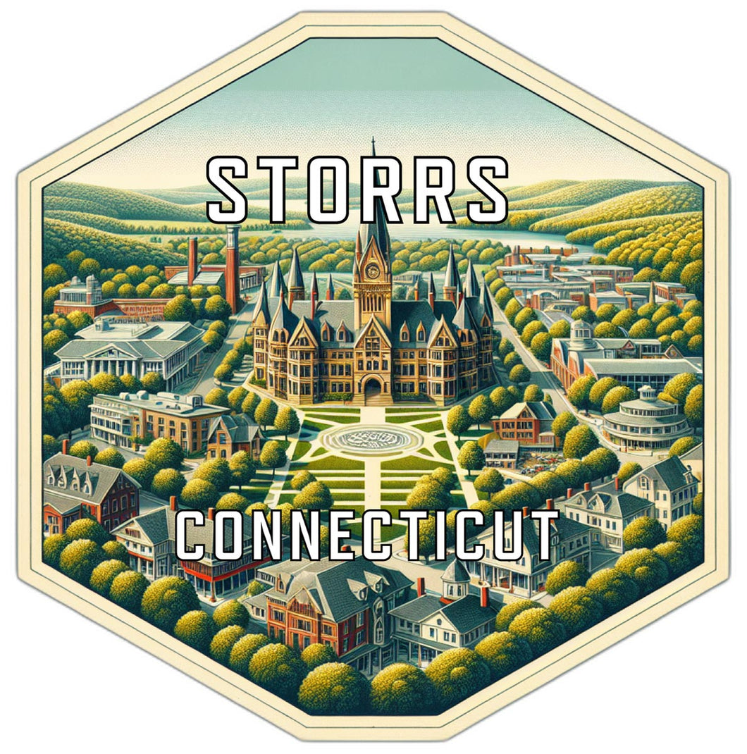 Storrs Connecticut Travel Destination Souvenir Vinyl Decal Sticker 2-Inch