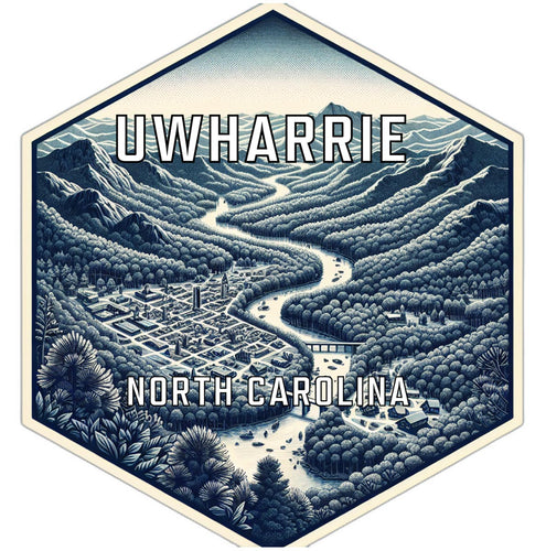 Uwharrie North Carolina Travel Destination Souvenir Vinyl Decal Sticker 2-Inch