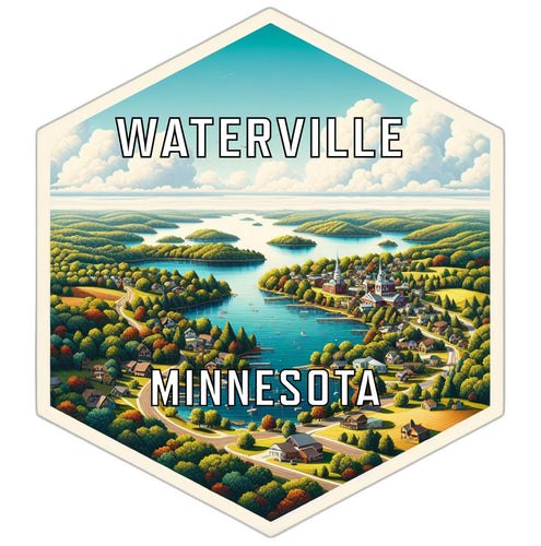 Waterville Minnesota Travel Destination Souvenir Vinyl Decal Sticker 4-Inch