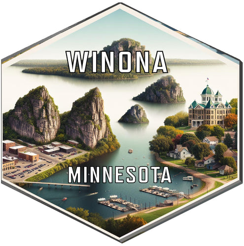 Winona Minnesota Travel Destination Souvenir Vinyl Decal Sticker 2-Inch