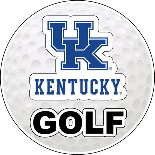 Kentucky Wildcats 4-Inch Round Golf NCAA Fairway Fervor Vinyl Decal Sticker