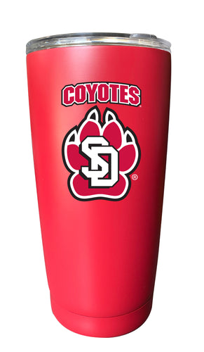 South Dakota Coyotes NCAA Insulated Tumbler - 16oz Stainless Steel Travel Mug Choose Your Color