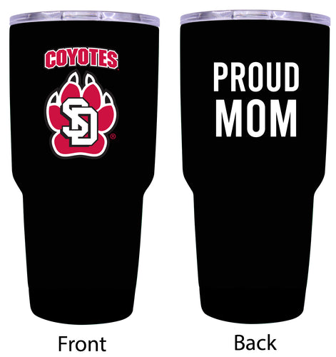 South Dakota Coyotes Proud Mom 24 oz Insulated Stainless Steel Tumbler - Black