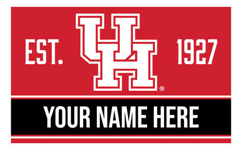 Personalized Customizable University of Houston Wood Sign with Frame Custom Name