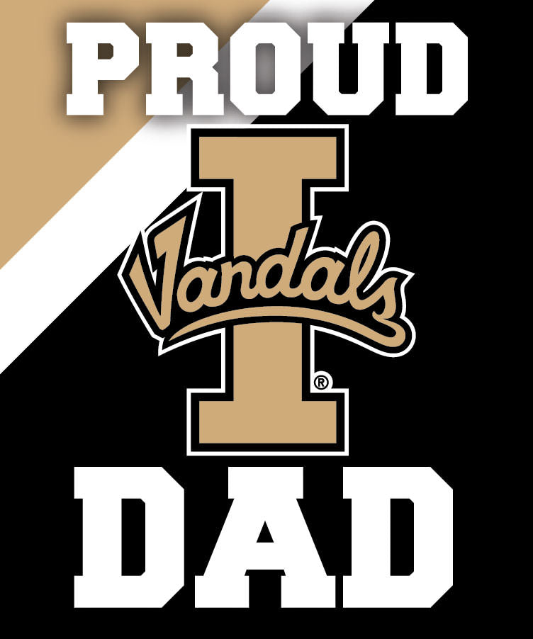 Idaho Vandals 5x6-Inch Proud Dad NCAA - Durable School Spirit Vinyl Decal Perfect Gift for Dad