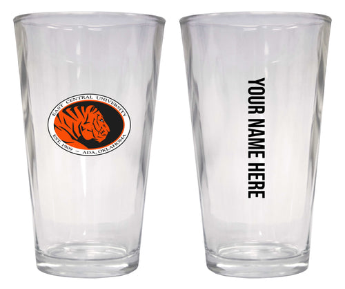 Customizable NCAA East Central University Tigers 16 oz Pint Glass – Perfect Gift Personalized With your own  or any fan name