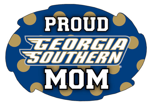 Georgia Southern Eagles 5x6-Inch Swirl Shape Proud Mom NCAA - Durable School Spirit Vinyl Decal Perfect Gift for Mom